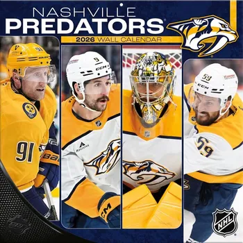 Kalendář JF Turner Kalendář Nashville Predators NHL 2026 Wall Calendar