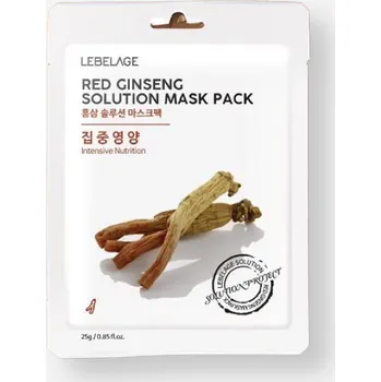 Pleťová maska Lebelage maska RED Ginseng Solution Mask Pack (23 ml)