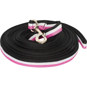 Lonž Imperial Riding z měkkého nylonu Růžová