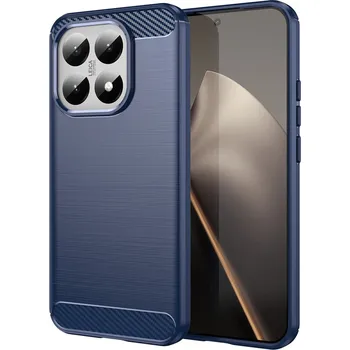 Pouzdro na mobilní telefon Techsuit Carbon Silicone kryt pro Xiaomi 15T modrý
