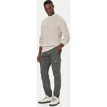 Tommy Jeans Kalhoty z materiálu DM0DM22003 Zelená Regular Fit 38_32