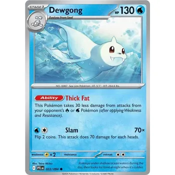 Sběratelská karetní hra Dewgong 022/094 - Phantasmal Flames Typ karty: Non-Holo