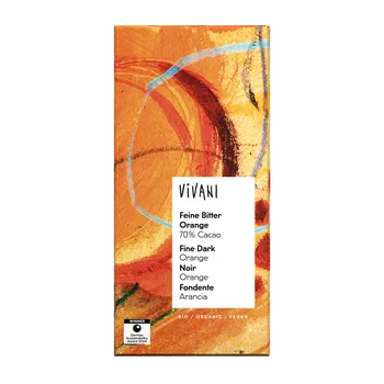 Čokoláda Vivani Čokoláda 70% Jemný pomeranč 100g BIO