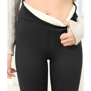 Dámské legíny Dámské zateplené legíny KP30606 šedé 6XL