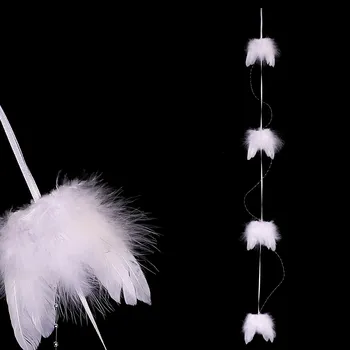 umělá květina Girlanda s andělskými křídly, bílá barva Barva: bílá