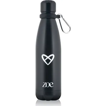 Láhev ZOE Heart Logo Stainless Steel Bottle nerezová láhev na vodu barva Black 500 ml