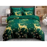 Povlečení z mikrovlákna EMERALD DEER zelené Rozměr povlečení: 70 x 80 cm | 140 x 200 cm