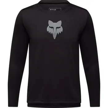 cyklistický dres Fox Youth Ranger Fox Head LS Jersey black YL