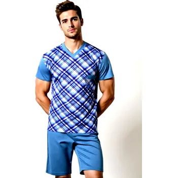 Pánské pyžamo Pánské Pyžamo Krátké FOLTÝN PK 517 Velikost: M