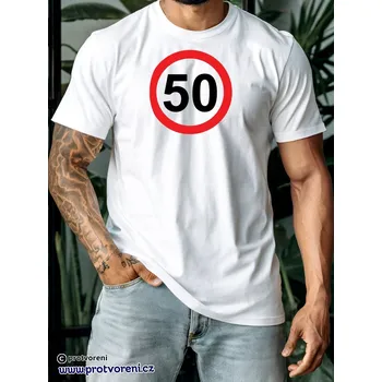 Trička s potiskem Tričko s potiskem, 50 - padesát, 1 ks zvolte VELIKOST textilu ZDE:: S - velikost typ Beagle