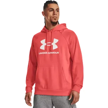 Pánská mikina Pánská mikina s kapucí Under Armour Rival Fleece Logo červená
