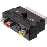 PSko Redukce 3x Cinch, S-VIDEO - SCART s přepínačem, nová 5090