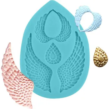 Silikonová formička andělská křídla 10x8cm - Cakesicq | Cukrářské potřeby