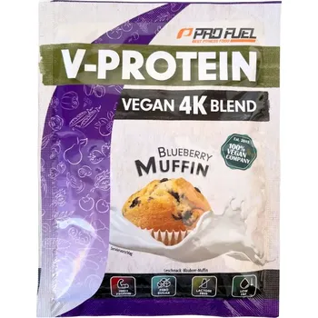 Protein ProFuel V-PROTEIN 4K BLEND - vzorek Borůvkový muffin, 30 g>
