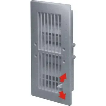 Větrací mřížka mřížka větrací, plastová, bílá, hranatá, se žaluzií, 217x140/190x110 mm, vývod 175 x 95 mm xxx 0.10 Kg TOP Sklad4 600829 (0.10 Kg TOP Sklad4 600829)