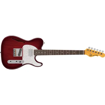 Strunný nástroj G&L Tribute ASAT Classic Bluesboy Semi-Hollow Red Burst, RW
