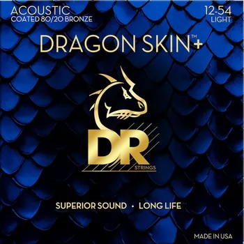 Struna pro kytaru a smyčcový nástroj DR Strings Dragon Skin+ DA8-12