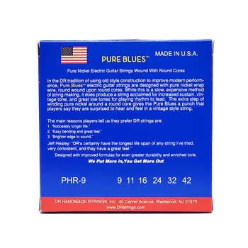 Struna pro kytaru a smyčcový nástroj DR Strings Pure Blues PHR-9