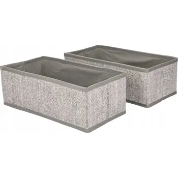 Úložný box Krabička organizér šedá 2 ks