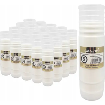 Obraz PARAFÍNOVÉ NÁPLNĚ DO HŘBITOVNÍCH SVÍČEK 5 DNŮ 19 CM 20 ks