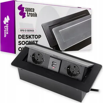 Elektrická zásuvka Spacetronik SPS-D24B V2 Černá
