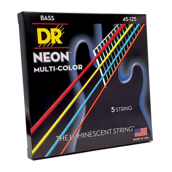 Struna pro kytaru a smyčcový nástroj DR Strings Neon Multi-Color NMCB5-45