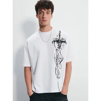 Pánské tričko Tričko s potiskem - XL - House - bílý - 711JJ-00X