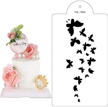 Stencil šablona motýli 40x21cm - Cakesicq | Cukrářské potřeby