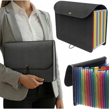 POŘADAČ / ORGANIZÉR NA DOKUMENTY A4 S 24 PŘIHRÁDKAMI - VELKÁ KAPACITA, SKLÁDACÍ