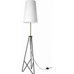 Designová stojací lampa trojnožka TAFLO - 1xE27, 60W, černá / zlatá / bílá