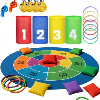 SADA HER PRO DĚTI PODLOŽKA, SKÁKACÍ PYTLE, MEDAILE, PYTLE A HRAČKY