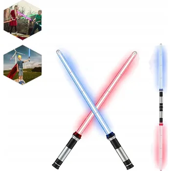 Dětská zbraň MEČ SVĚTELNÝ 2 V 1, 7 BAREV, LED LASEROVÉ MEČE PRO DĚTI