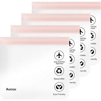 Cestovní taška AUCUU Taška na tekutiny 1L Průhledná Do Letadla 20x20 cm