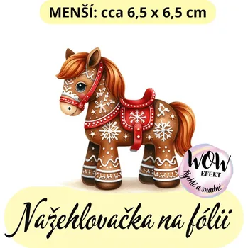 Nažehlovačky na fólii Nažehlovačka na fólii, PERNÍČEK - KŮŇ, 1 kus Zvolte VELIKOST motivu ZDE:: Menší