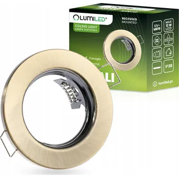 Bodové svítidlo Halogenové svítidlo pod omítku, pevné, kulaté ARDALI, antická mosaz, plech, pro žárovky MR16 GU10