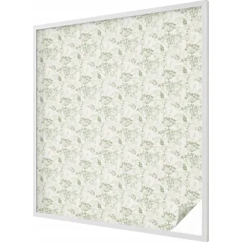 Okenní dekorace Fólie Vitrážová dýha Samolepicí Mléčná na okno Botanický vzor 100x116