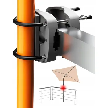 Stojan na slunečník DRŽÁK NA SLUNEČNÍK NA BALKON PEVNÝ KOVOVÝ STOJAN