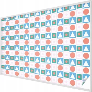 Okenní dekorace Dekorativní mléčná fólie na okno - vitráž, abstraktní vzor 200x146 cm