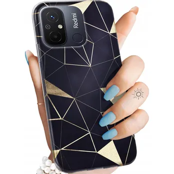 Pouzdro na mobilní telefon Zadní Kryt Hello Case pro Xiaomi Redmi 12C zlatý