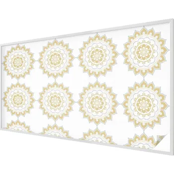 Okenní dekorace Fólie Dekorativní Mléčná na Skla Okna Výlohy Květinová mandala 200x116 cm