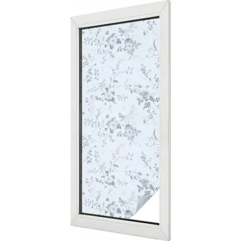 Okenní dekorace Fólie Samolepicí Okenní Mléčná Mražená Dýha Jemné květy 50x116