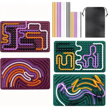 Hračka pro nejmenší SENZORICKÁ HRAČKA EDUKAČNÍ UKLIDŇUJÍCÍ ANTISTRESOVÁ SILIKONOVÁ DESKA BEZPEČNÁ