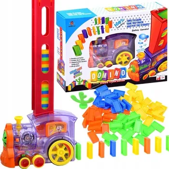 ostatní stavebnice DOVEDNOSTNÍ HRA VZDĚLÁVACÍ HRAČKA PRO DĚTI DÁREK DOMINO LOKOMOTIVA >