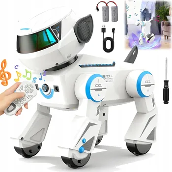 Robot ROBOT PES NA DÁLKOVÉ OVLÁDÁNÍ INTERAKTIVNÍ S LED DIODAMI A PROGRAMOVATELNÝ
