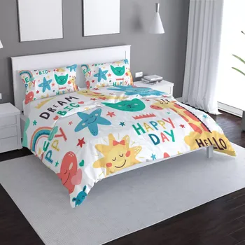 Povlečení Sablio Povlečení Happy day - 140x200 / 90x70