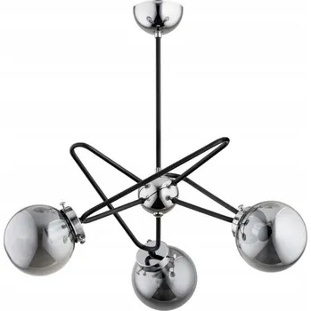 Stropní svítidlo SAGITO 3x40W chrom kouřové koule Alfa 63077