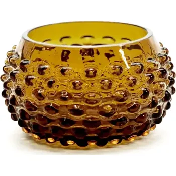 Váza Mísa 11,5cm – Hobnail – Ananas – amber | 116779