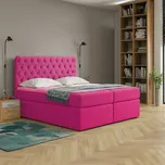 Eka Kontinentální čalouněná postel Luxurious - Cassablanca (160x200 cm) Barva látky Trinity: (2310) Růžová