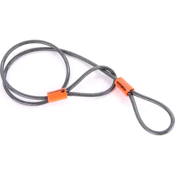 Zámek na kolo KRYPTONITE Cyklistické příslušenství - KRYPTOFLEX 525 LOOPED - stříbrná