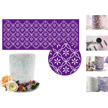 Stencil šablona na dort - Omara 45,5x18cm - Cakesicq | Cukrářské potřeby